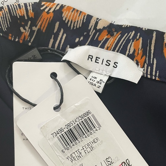 REISS NWT Yvette Feather Skirt SIZE 2 - Picture 7 of 10